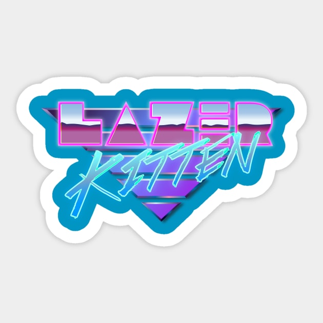 Lazer Kitten Sticker by GabePinto